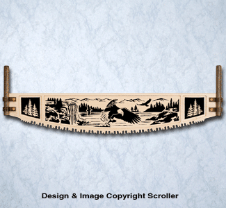 Eagle Crosscut Saw Wall Art Pattern - The Winfield Collection
