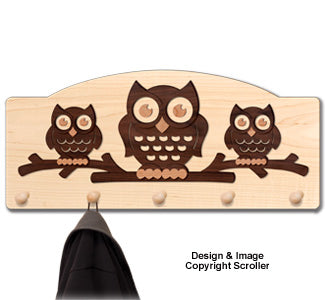 Owl Family Coat Rack Pattern - The Winfield Collection