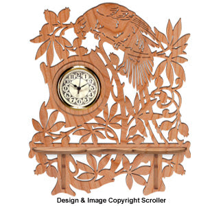 Parrot Wall Shelf Clock Project Pattern - The Winfield Collection