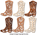 Cowboy Boot Wall Art Designs Scroll Saw Pattern