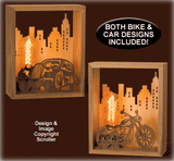 Vintage Vehicle Lighted Designs Scroll Saw Pattern