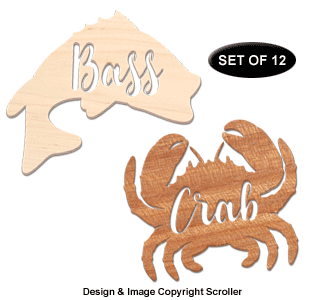 Nautical Creature Wall Art Design Patterns - Downloadable