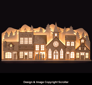Lighted Holiday Village Pattern
