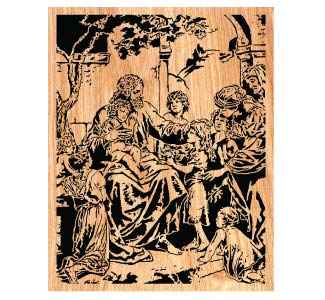 "Bless the Children" Scrolled Wall Art