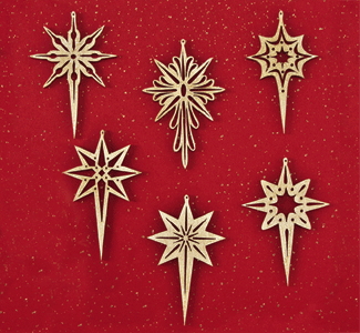 Shining Star Scroll Saw Ornaments Pattern