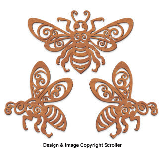 Decorative Bee Wall Art Design Patterns - Downloadable - The Winfield Collection