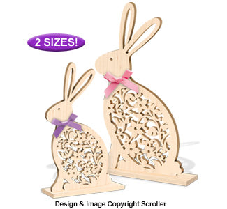 Ornate Easter Bunny Sitter Pattern Set - The Winfield Collection