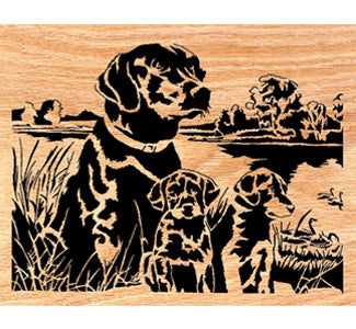 Lab Family Scrolled Art Design Pattern - The Winfield Collection