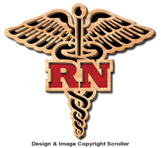 RN Caduceus Pattern