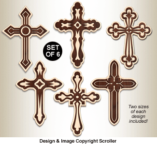 Layered Deco-Art Cross Designs Pattern - The Winfield Collection