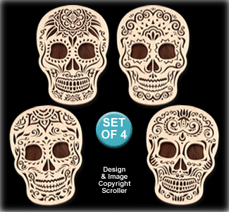 Sugar Skull Wall Art Pattern - The Winfield Collection
