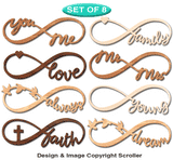 Infinity Wandkunst Designs Muster