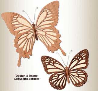 Realistic Butterfly Wall Art Patterns - The Winfield Collection