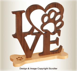 Pet "Love" Display Pattern - Downloadable