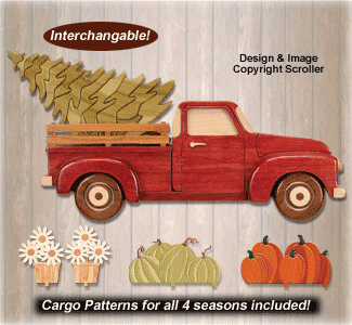 Swappable Holiday Farmhouse Truck Pattern - The Winfield Collection