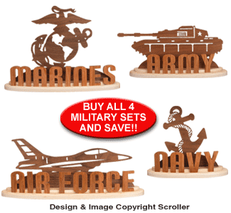 Military Service Sitter Set [8849, 8851, 8852, 9089SC]