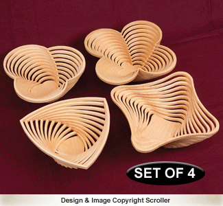 Stylish Stacked Bowl Combo Pattern Set