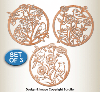 Spring Bird Wall Art Pattern
