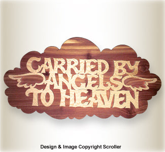 Carried by Angels Wall Plaque Pattern - Downloadable - The Winfield Collection