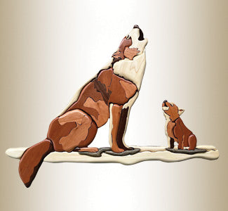 Wolf Family Intarsia