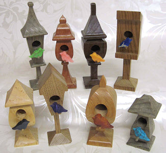 Mini-Vogelhäuschen-Musterset