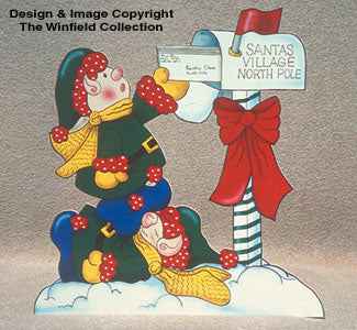 Elves Fetching Mail Wood Pattern(F)