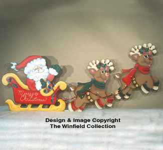Santa's Sleigh Ride Woodcraft Pattern