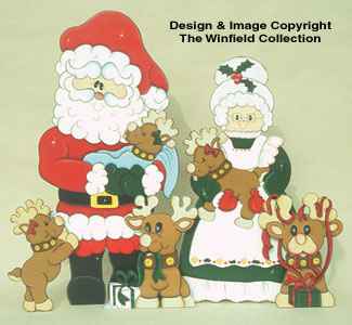 Santa's Reindeer Preschool Pattern