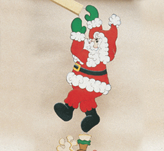 Hang On Santa Woodcraft Pattern(F) - The Winfield Collection