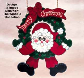 Swinging Wreath Santa Pattern