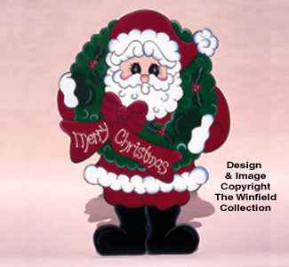 Santa With Wreath Woodcrafting Pattern(F)