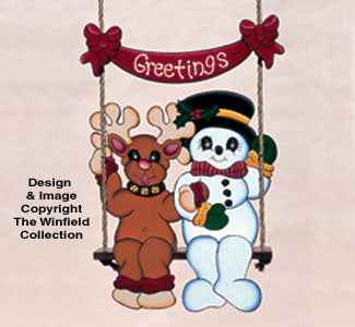 Swinging Snowman & Reindeer Pattern
