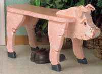 Pläne für eine Schweinebank aus Holz