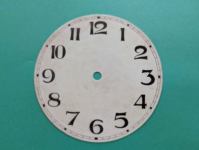 6" Antique Ivory Arabic Numeral Clock Dial