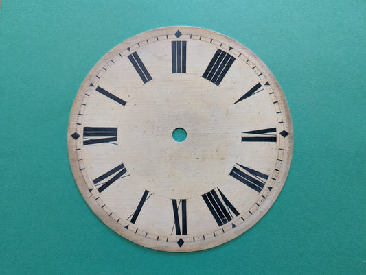 6" Antique Ivory Roman Numeral Clock Dial