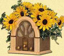 Radio Planter Woodcraft Pattern(F)
