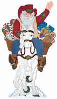 Small Cowboy Santa Woodcraft Pattern(F)