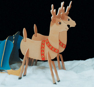 Take-Apart Reindeer Woodcraft Pattern (F)
