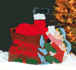 Santa Stuck In Bag (F)