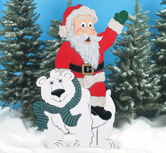 Santa Riding Polar Bear (F)