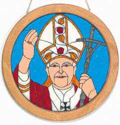 Painted Glass Pope Project(F)