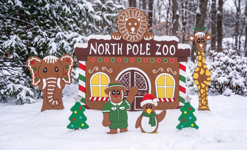 Gingerbread Village Zoo Pattern