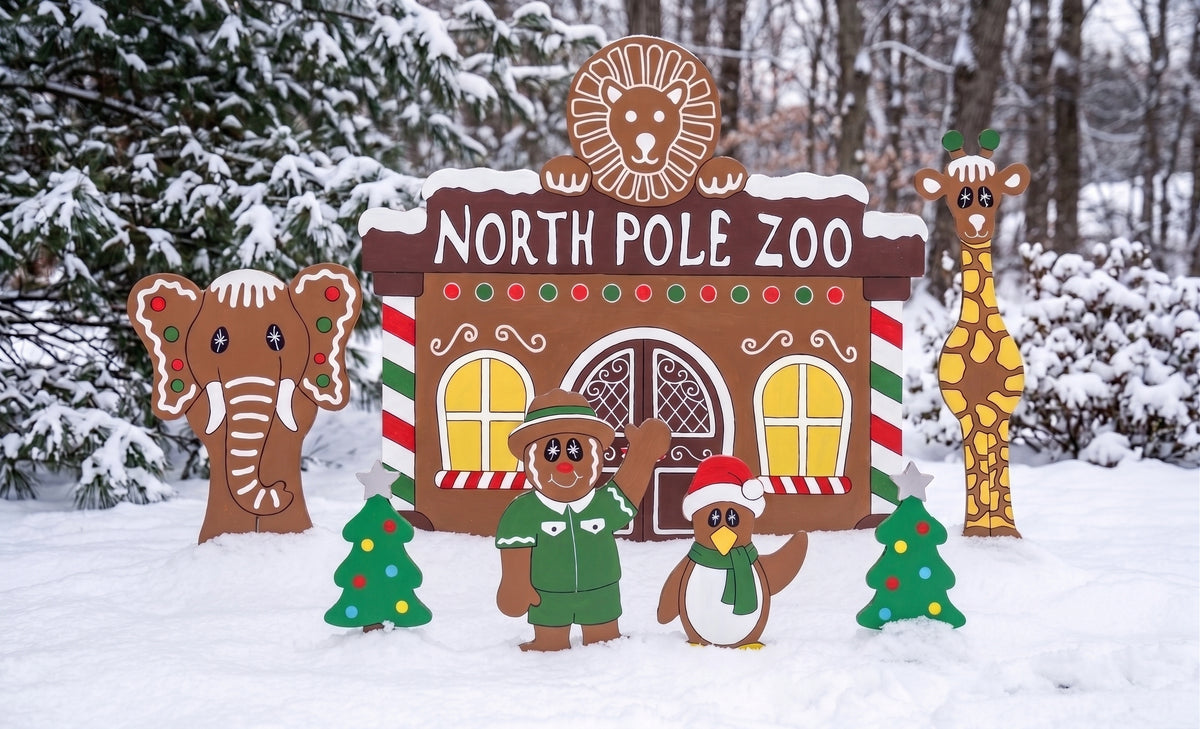 Gingerbread Village Zoo Pattern