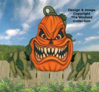 Large Scary Pumpkin Woodcraft Pattern