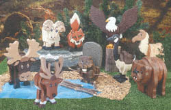 Wild Animals Layered Animal Pattern Set (LA14,24,29,41,42,48,50,52,67)