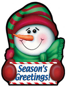 Greeting Snowman Magnet - The Winfield Collection