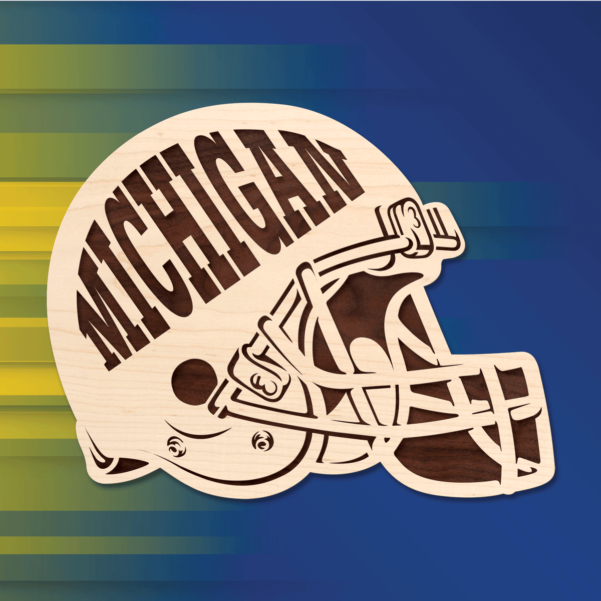 Michigan Helmet Scroll Saw Pattern Michigan Helmet Scroll Saw Pattern