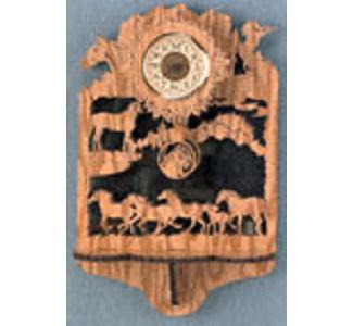 Clock & Mirror - Horses Clock & Mirror Project Pattern - The Winfield Collection