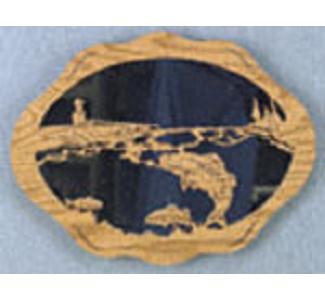 Fishing Boat Life Mirror Project Pattern