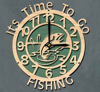 Wall Clock - Fishing